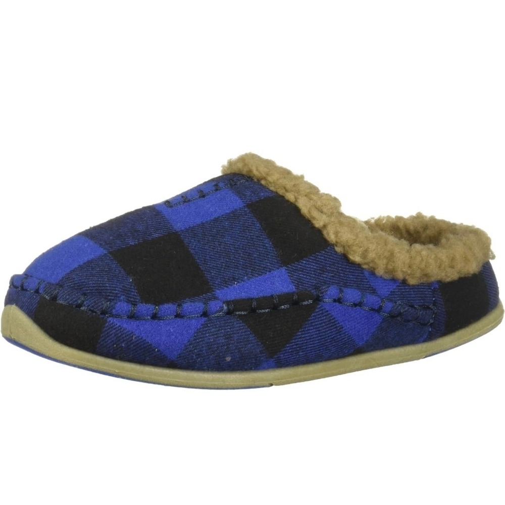 Deer Stags Unisex-Child Slipper blue black 13 little kid